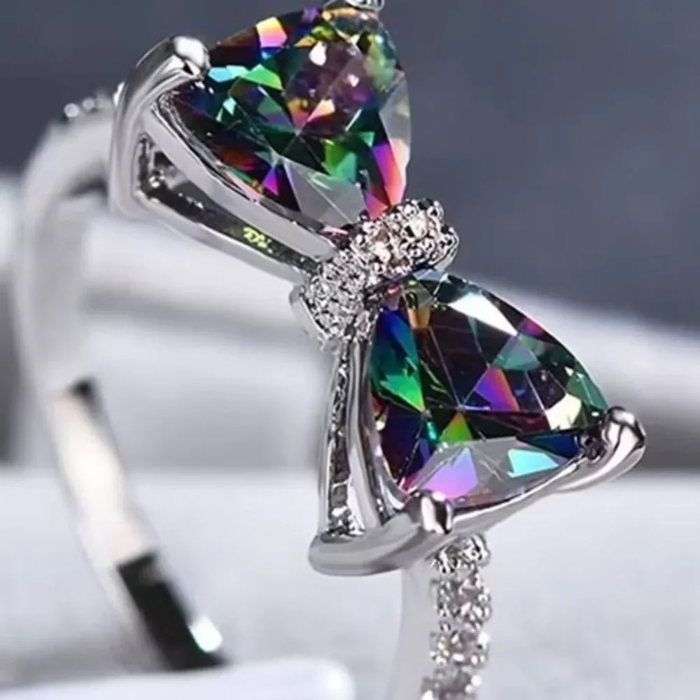 Multi-Color Bow Ring - Picture 2 of 2